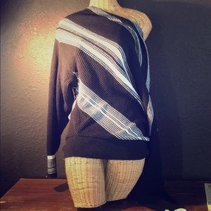 Black and white free people sweater